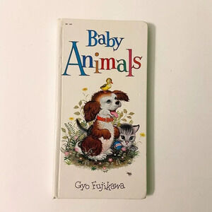 Vintage 1980 Baby Animals Book by Gyo Fujikawa  Grosset and Dunlap Japan